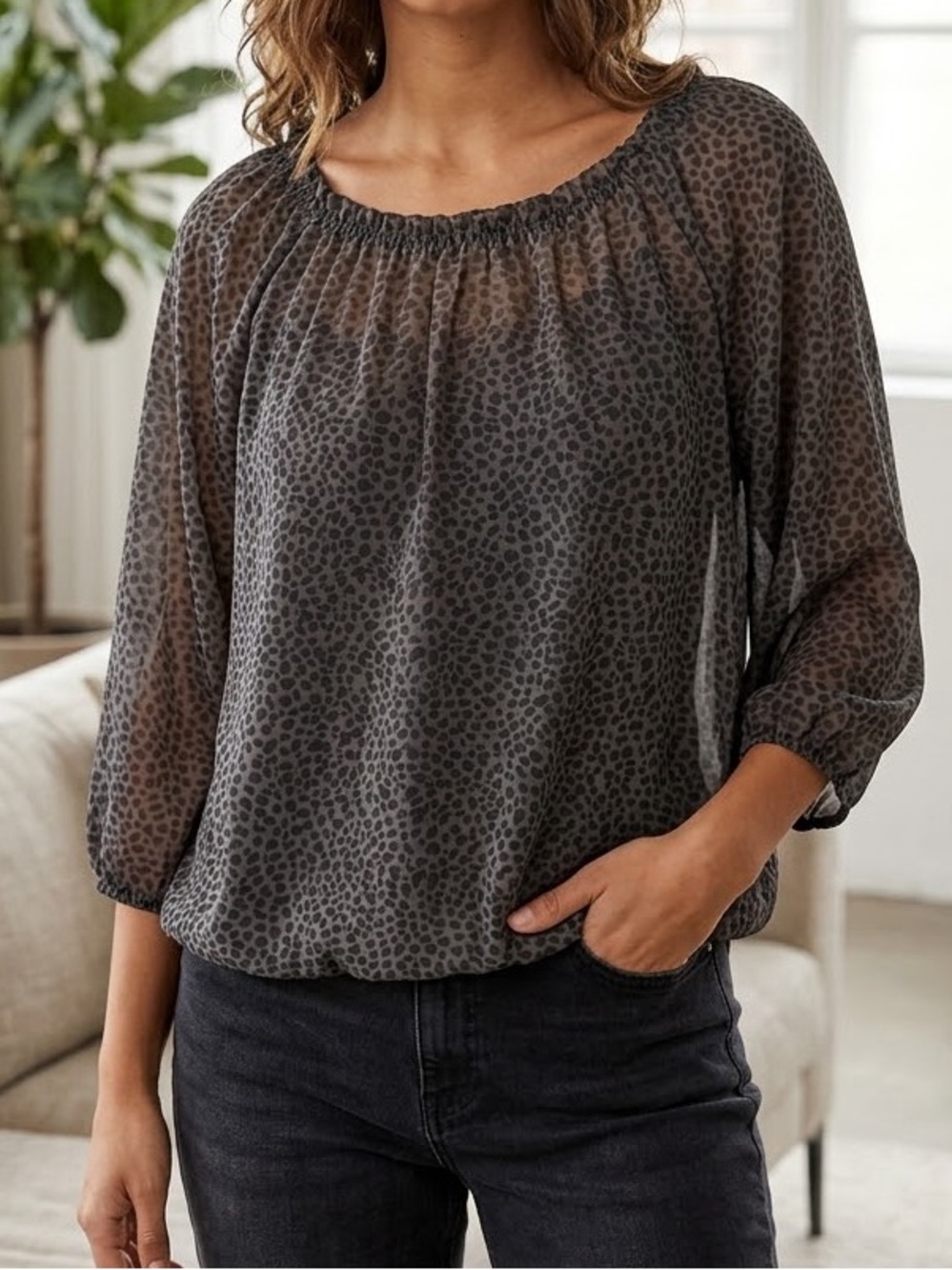 Soyaconcept Leopard Print Top